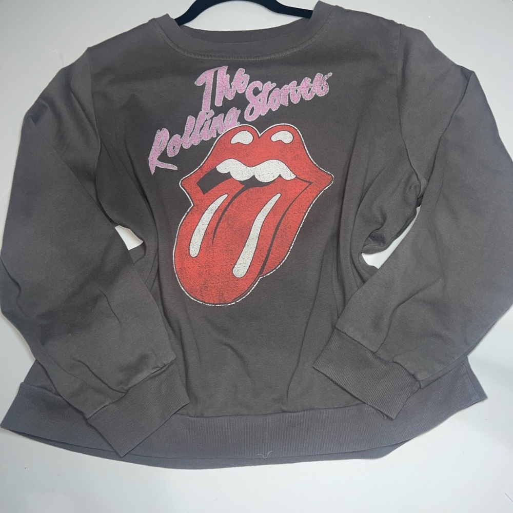The Rolling Stones Gray Sweatshirt with Red and Pink Graphic - Picture 7 of 7